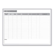Ghent Healthcare Whiteboard - 72" (6 ft) Width x 48" (4 ft) Height - White Steel Surface - Satin Aluminum Frame - Rectangle - Horizontal - Magnetic - Stain Resistant, Ghost Resistant, Fade Resistant, Accessory Tray - 1 Each - TAA Compliant