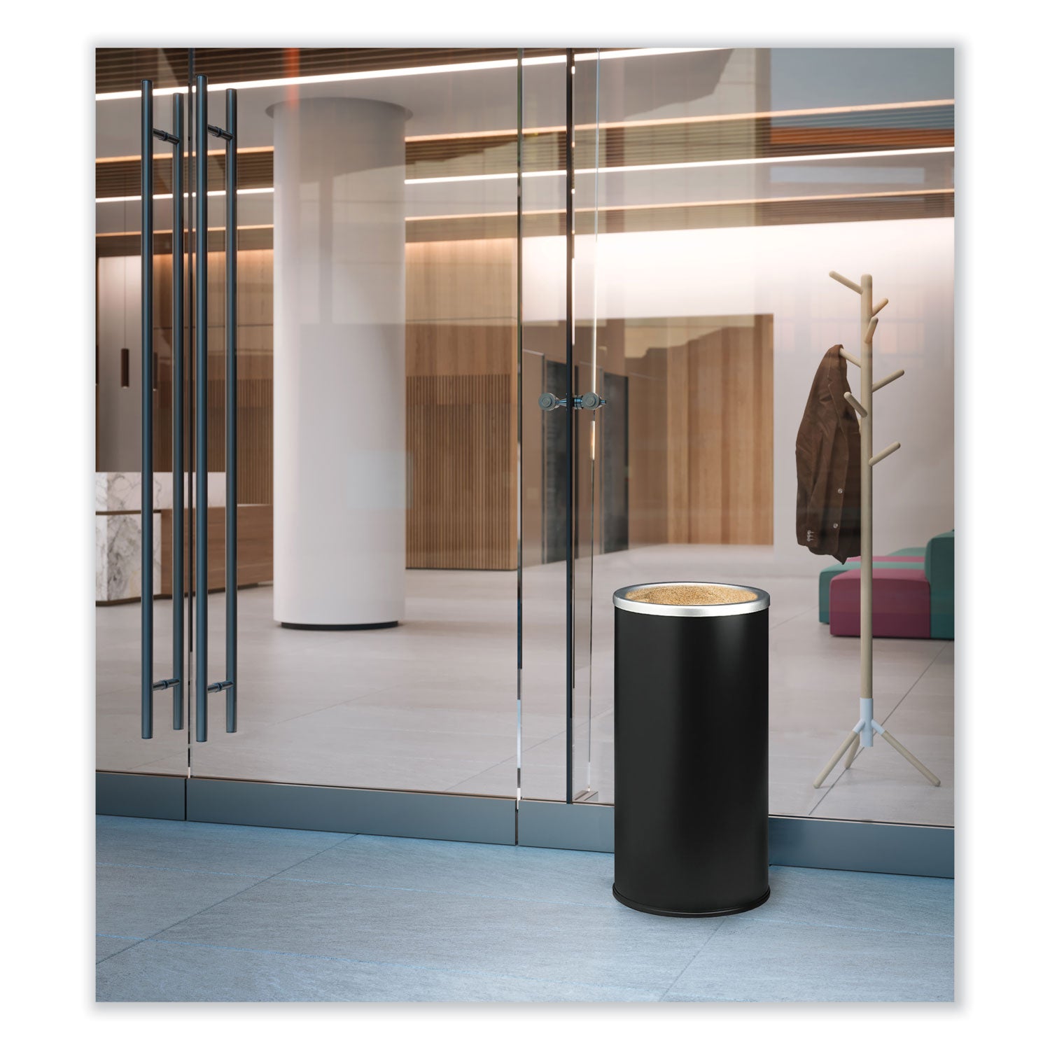 Receptacle S Urn Econ Blk