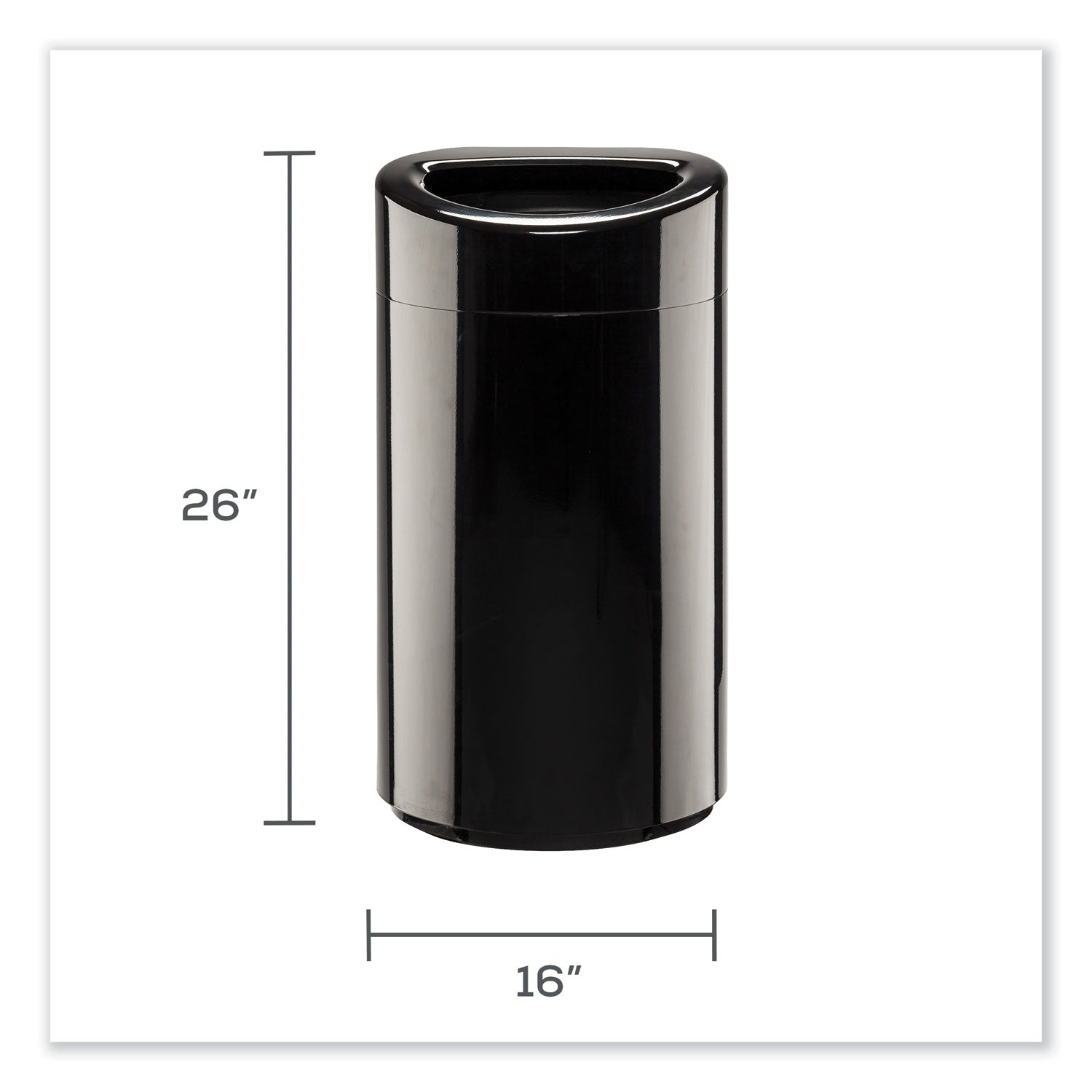 Med Oval Mouth Recept Blk