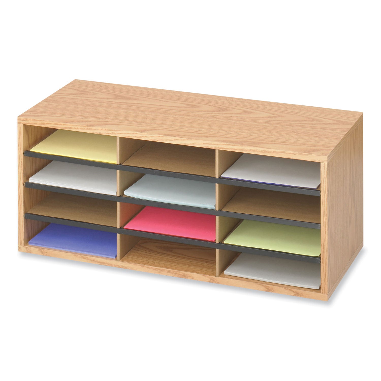 Orgnzr Wood Corr 12 Comp Mok