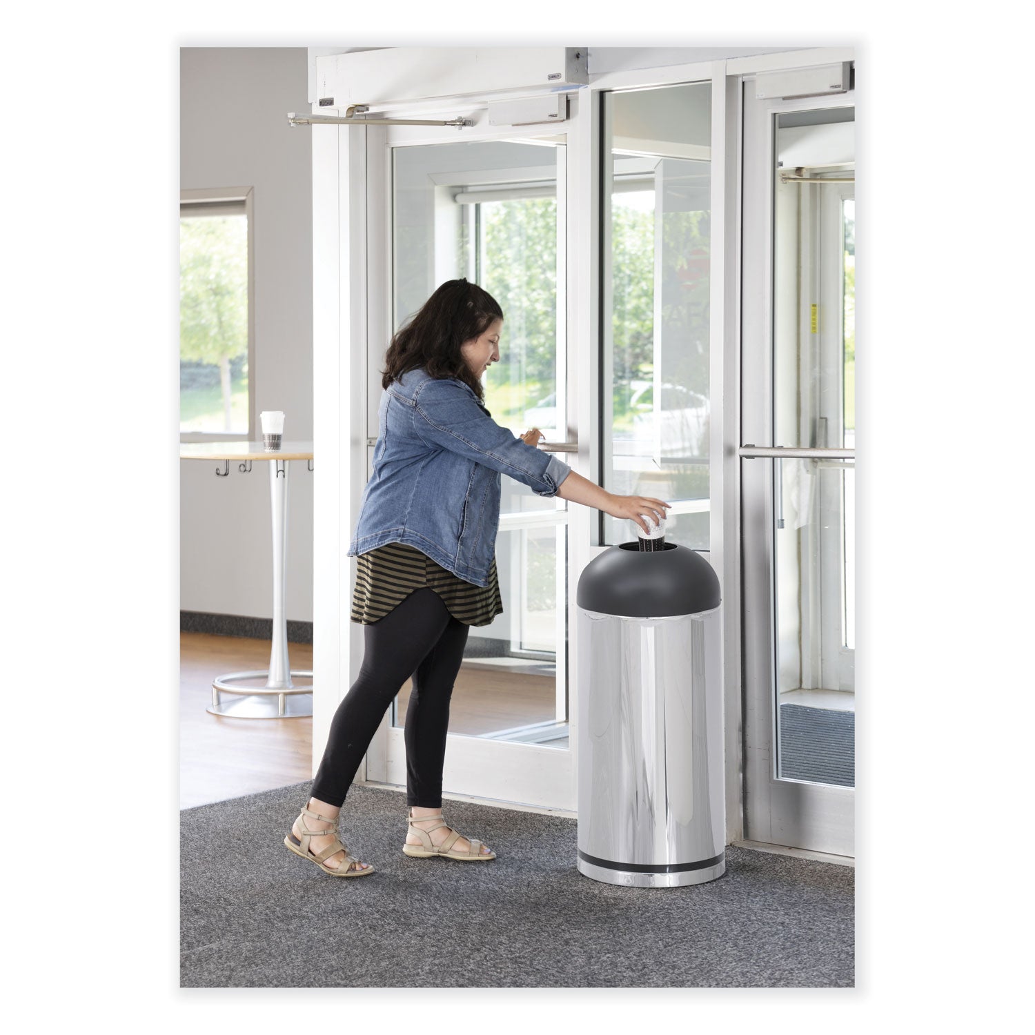 Receptacle S Open 15Gal Chrblk