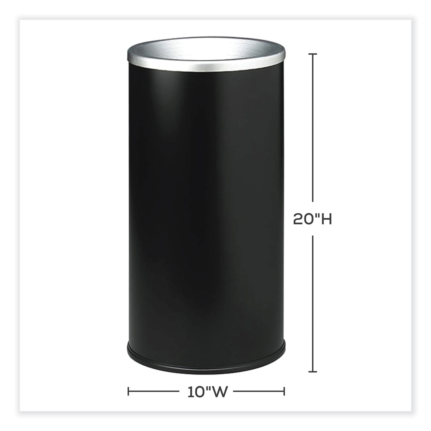 Receptacle S Urn Econ Blk