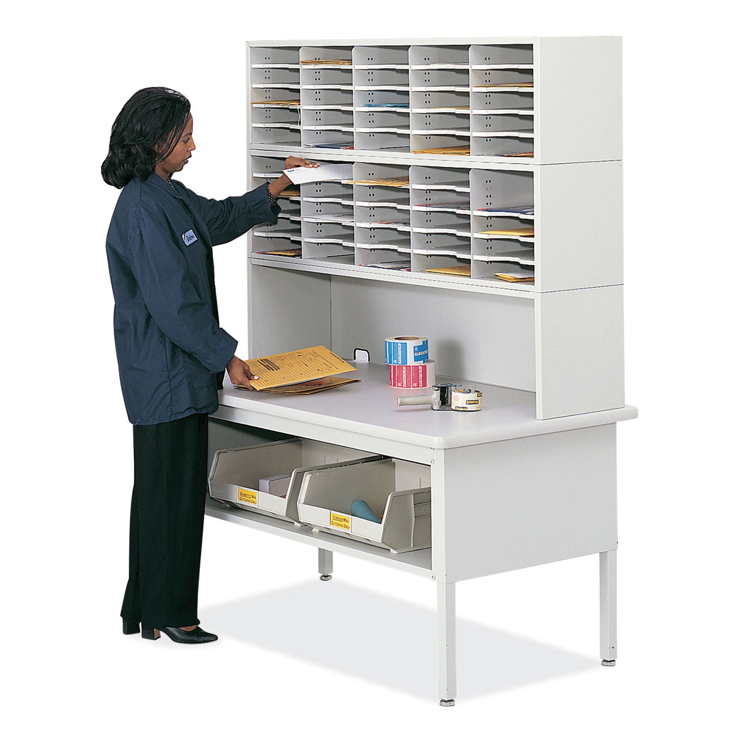 Riser Mail Sorter Blk