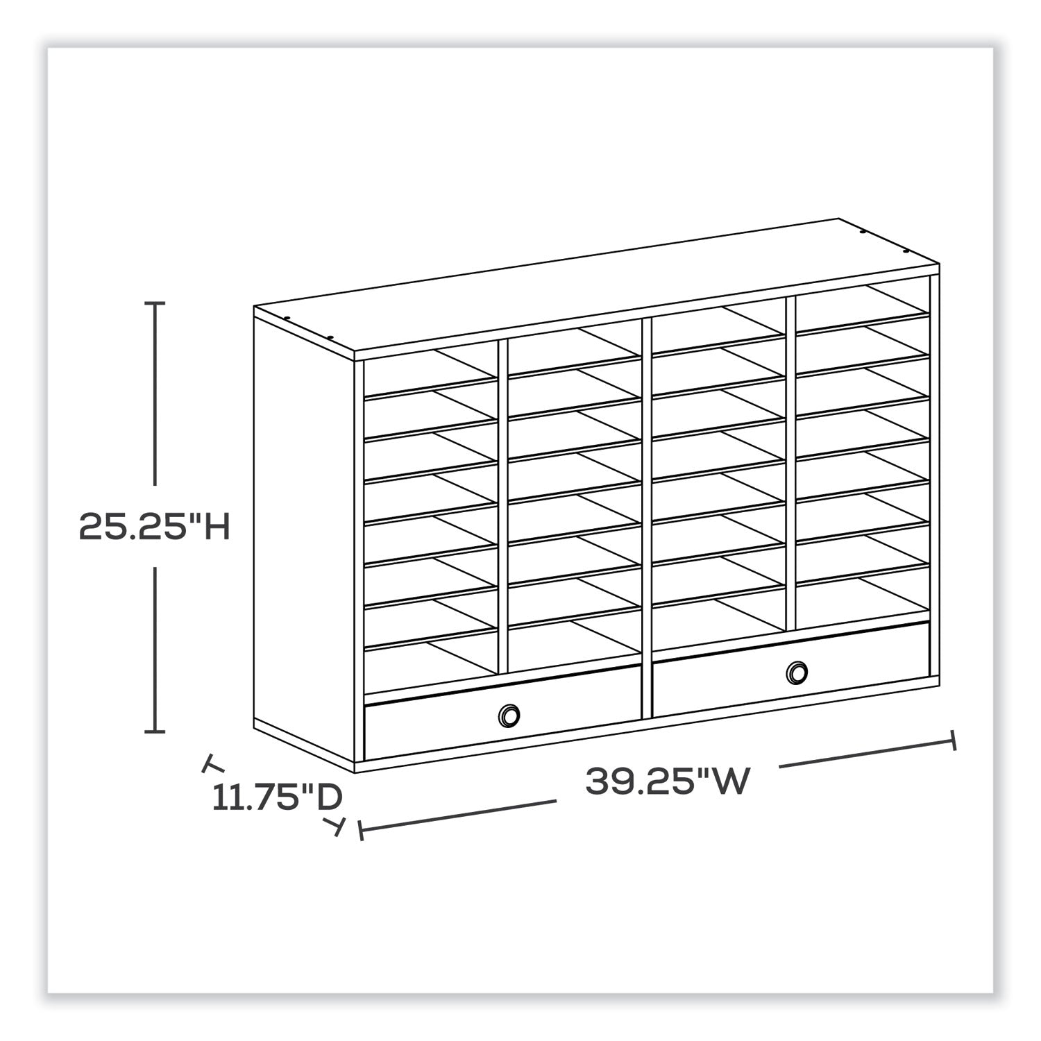 Orgnzr Wood W Drwr 32 Comp Mok