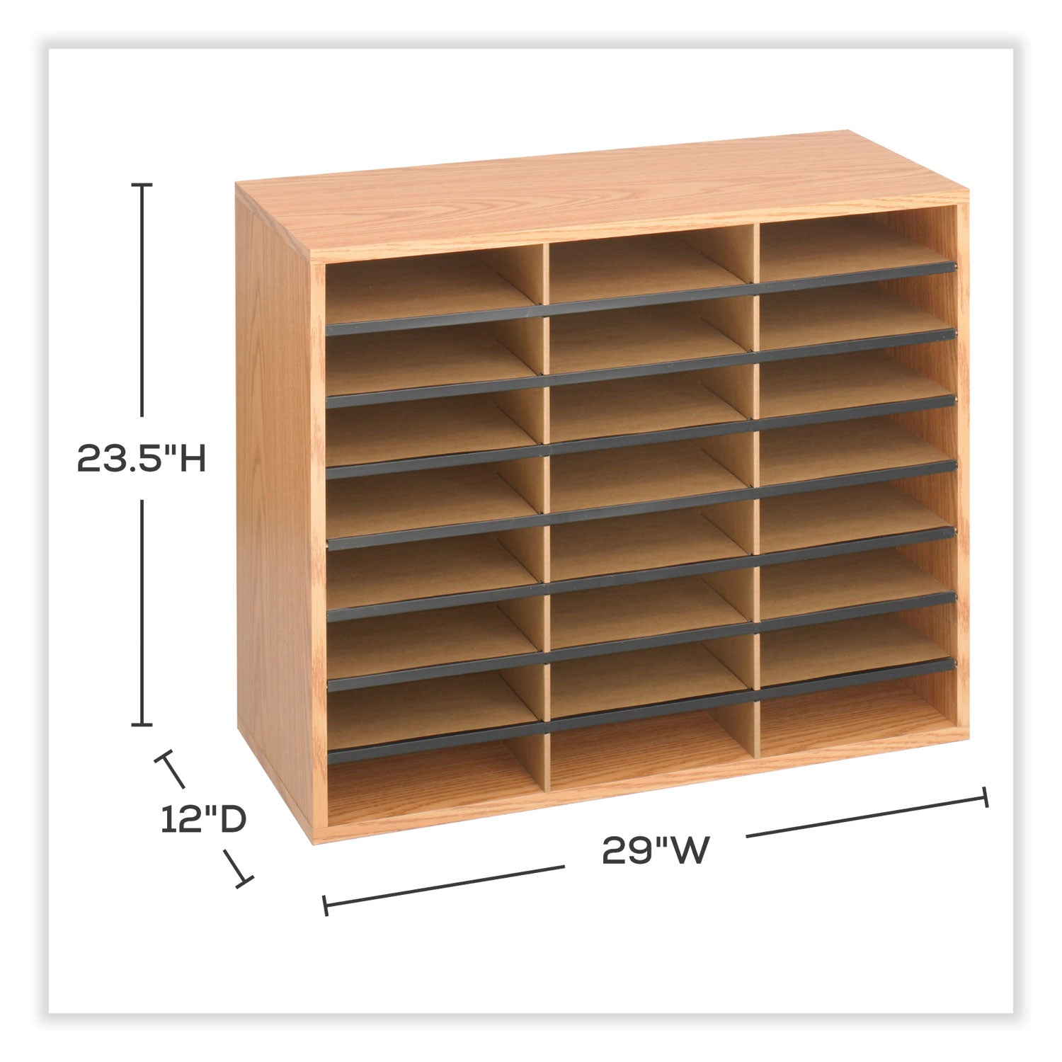Orgnzr Wood Corr 24 Comp Mok