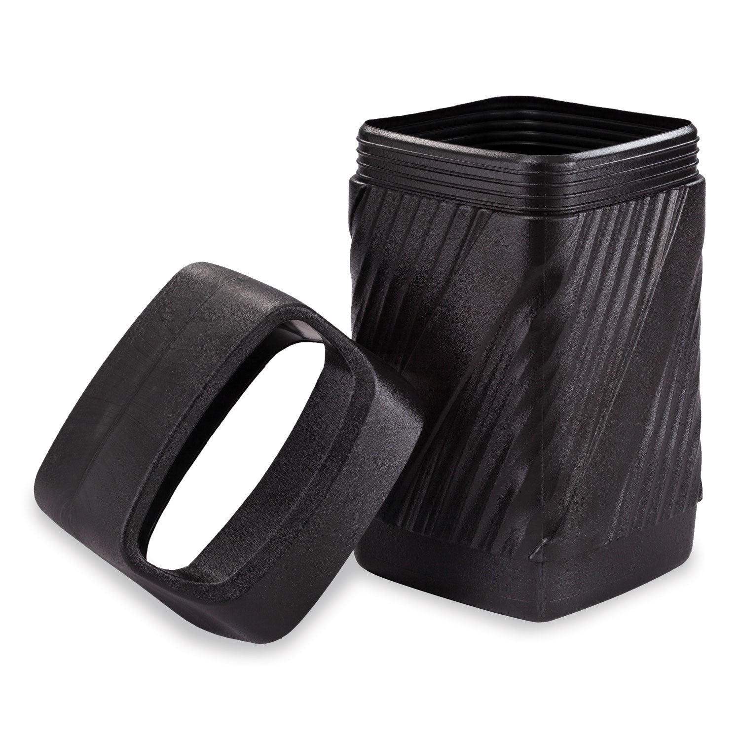 Receptacle Twist Can 38Gal Blk