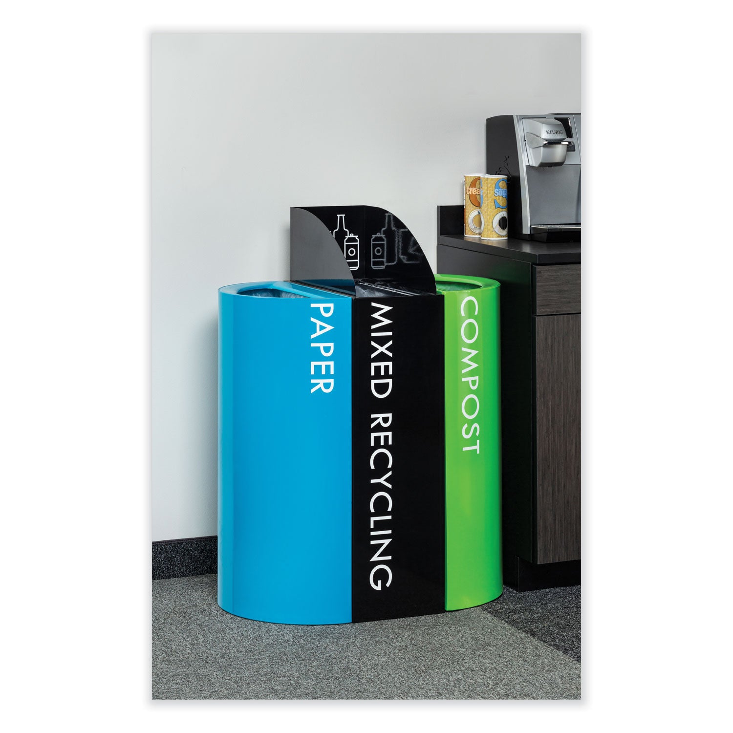 Recycling Center Rectangle Can