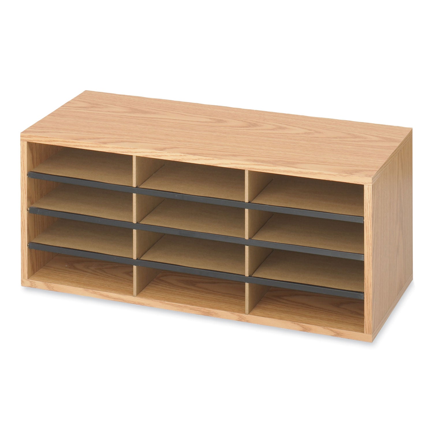 Orgnzr Wood Corr 12 Comp Mok