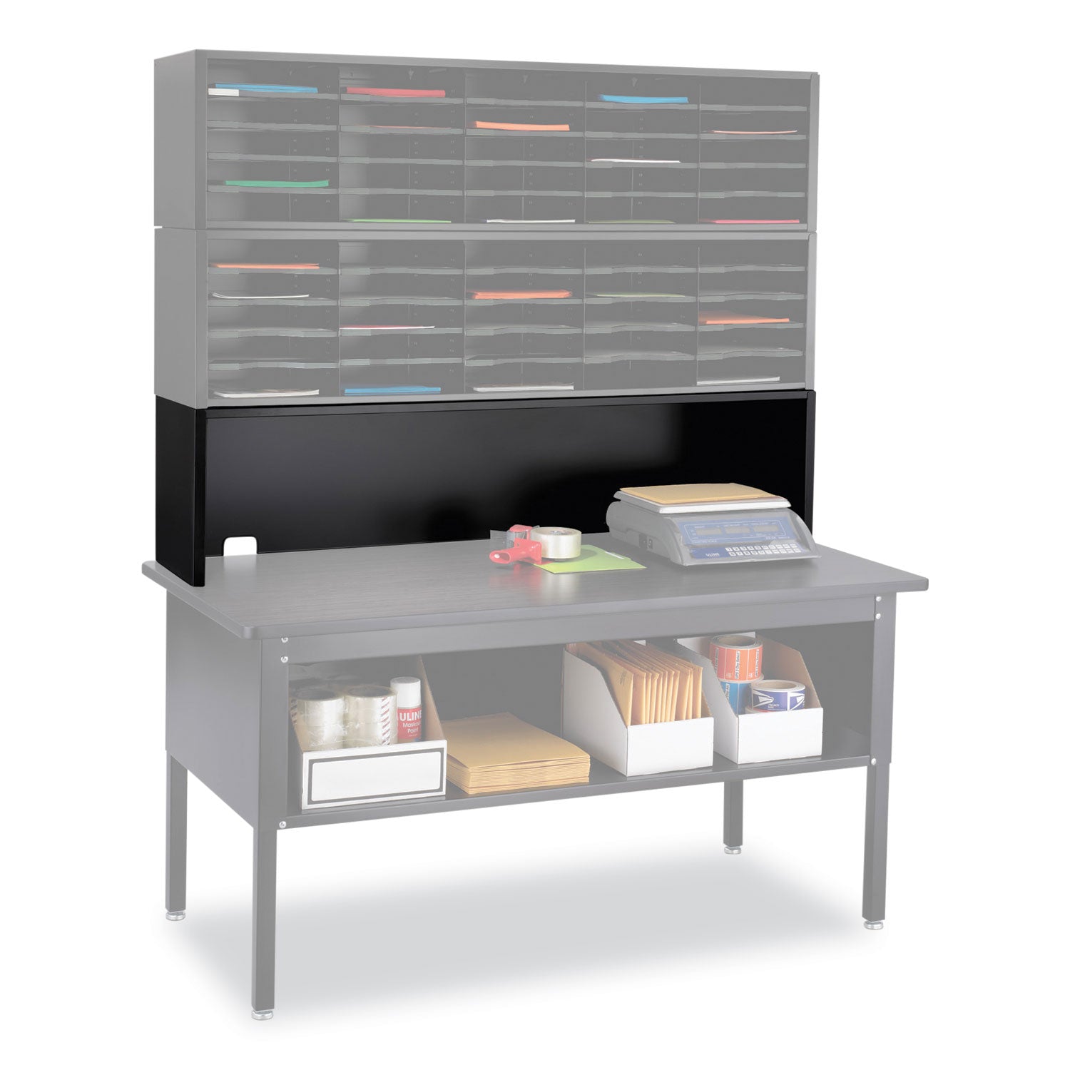 Riser Mail Sorter Blk