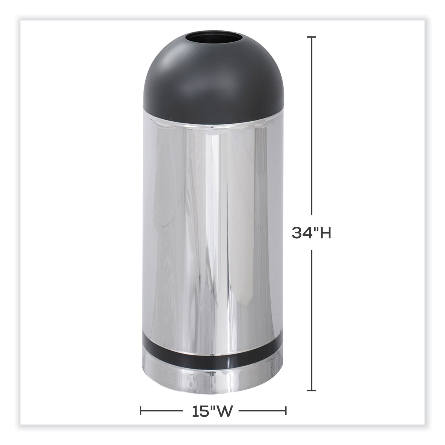 Receptacle S Open 15Gal Chrblk