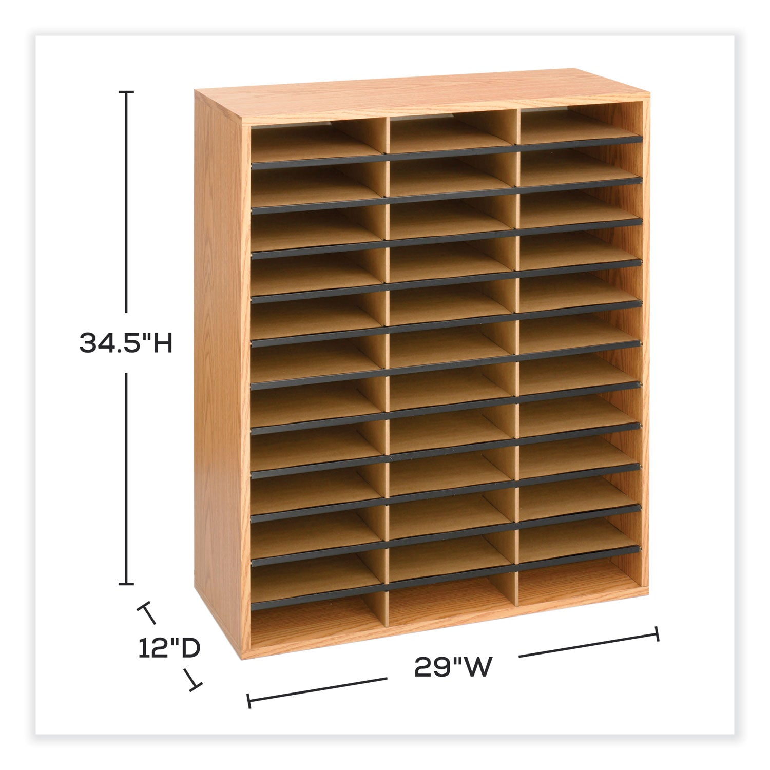 Orgnzr Wood Corr 36 Comp Mok