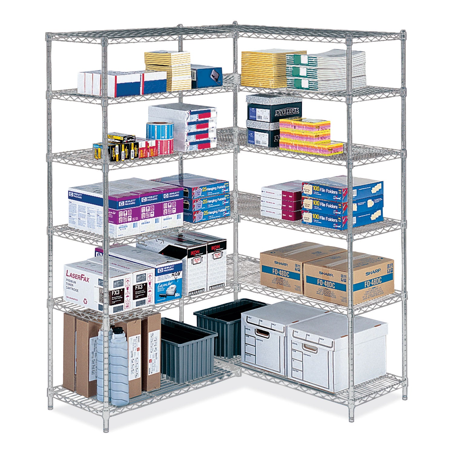 Shelving Wire Ind Add On Gry