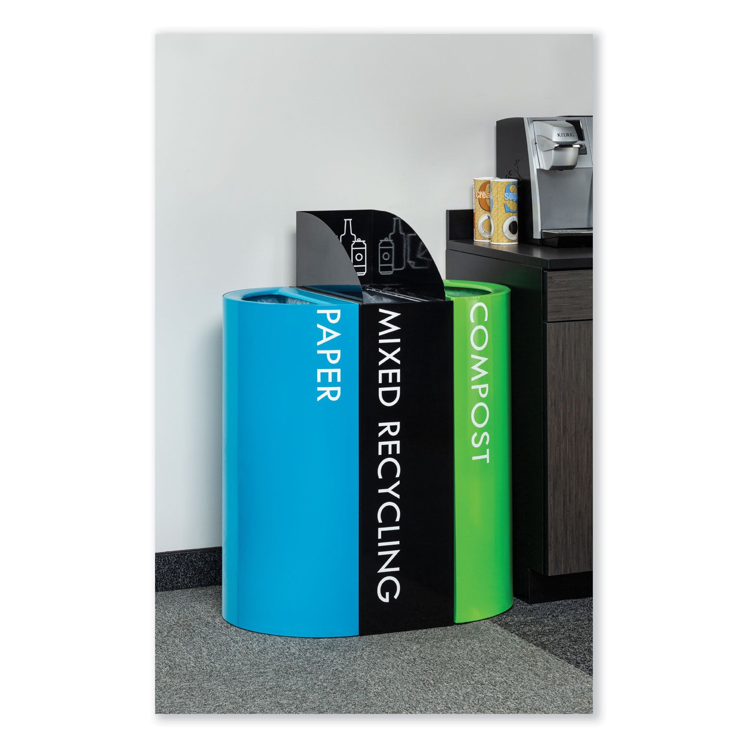 Recycling Center Rectangle Can