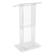 Oklahoma Sound® Clear Acrylic Lectern with Shelf, Color: Clear