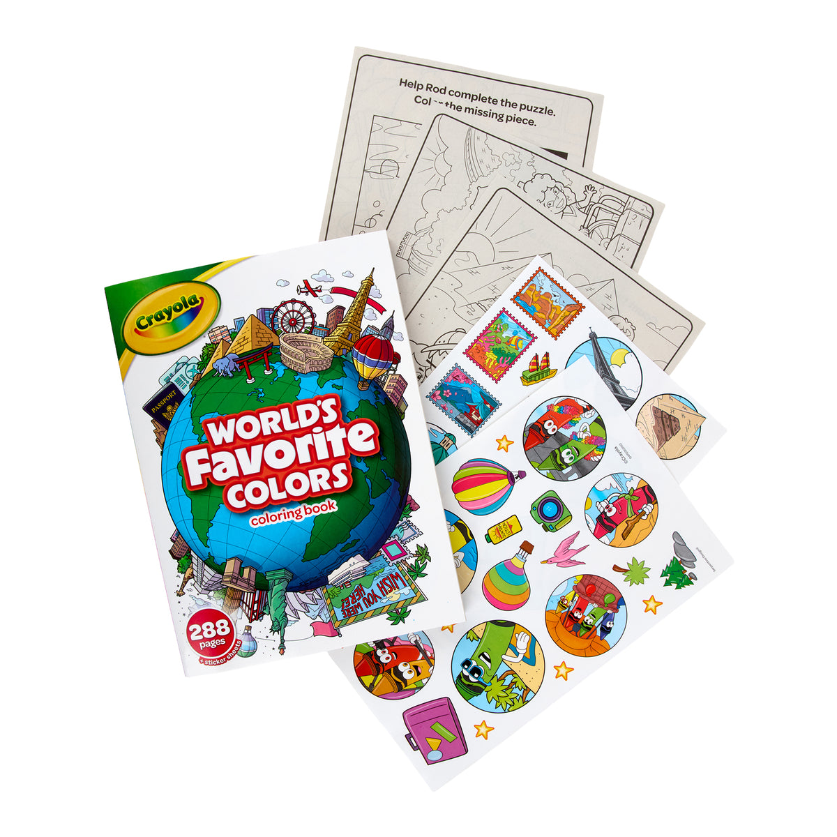 WORLD FAVORITE COLORS COLORING BOOK
