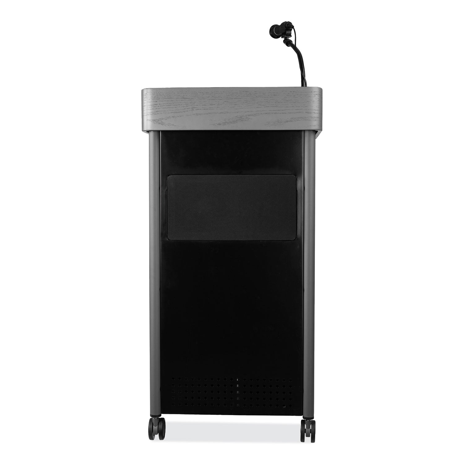 Oklahoma Sound® Greystone Lectern with Speaker, Color:  Charcoal