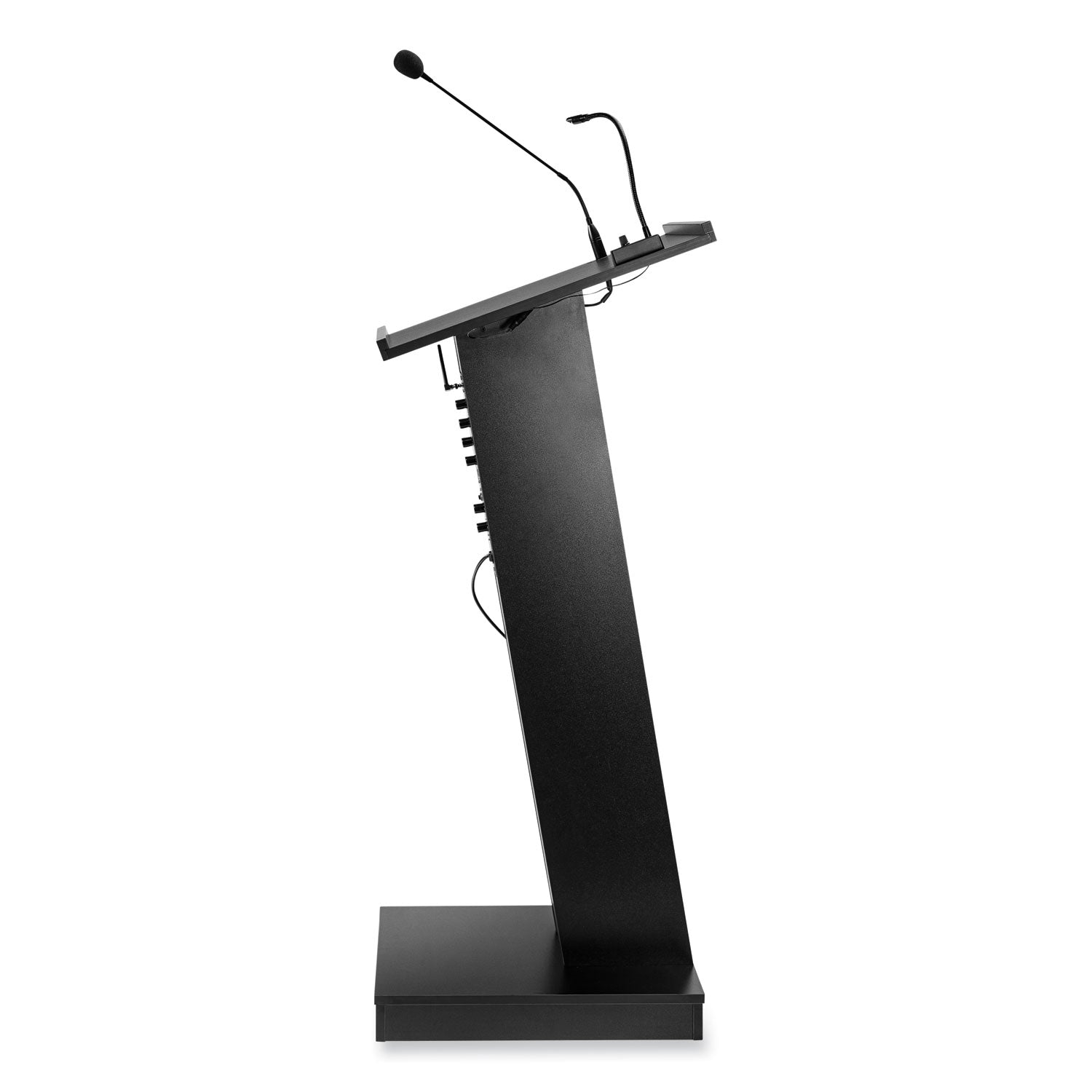 Oklahoma Sound® ZED Lectern with Speaker, Color:  Black