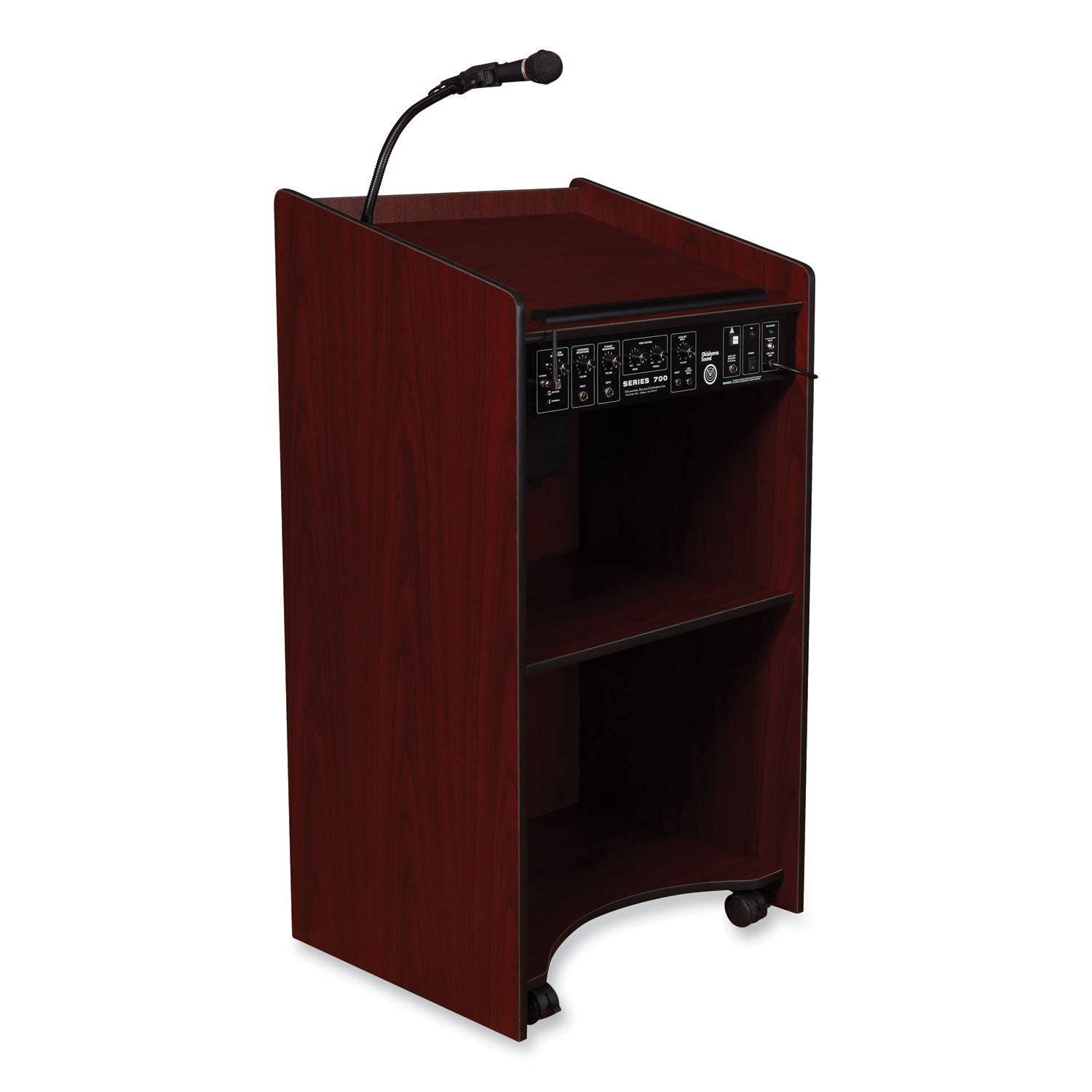Oklahoma Sound® Aristocrat Sound Lectern, Color:  Mahogany