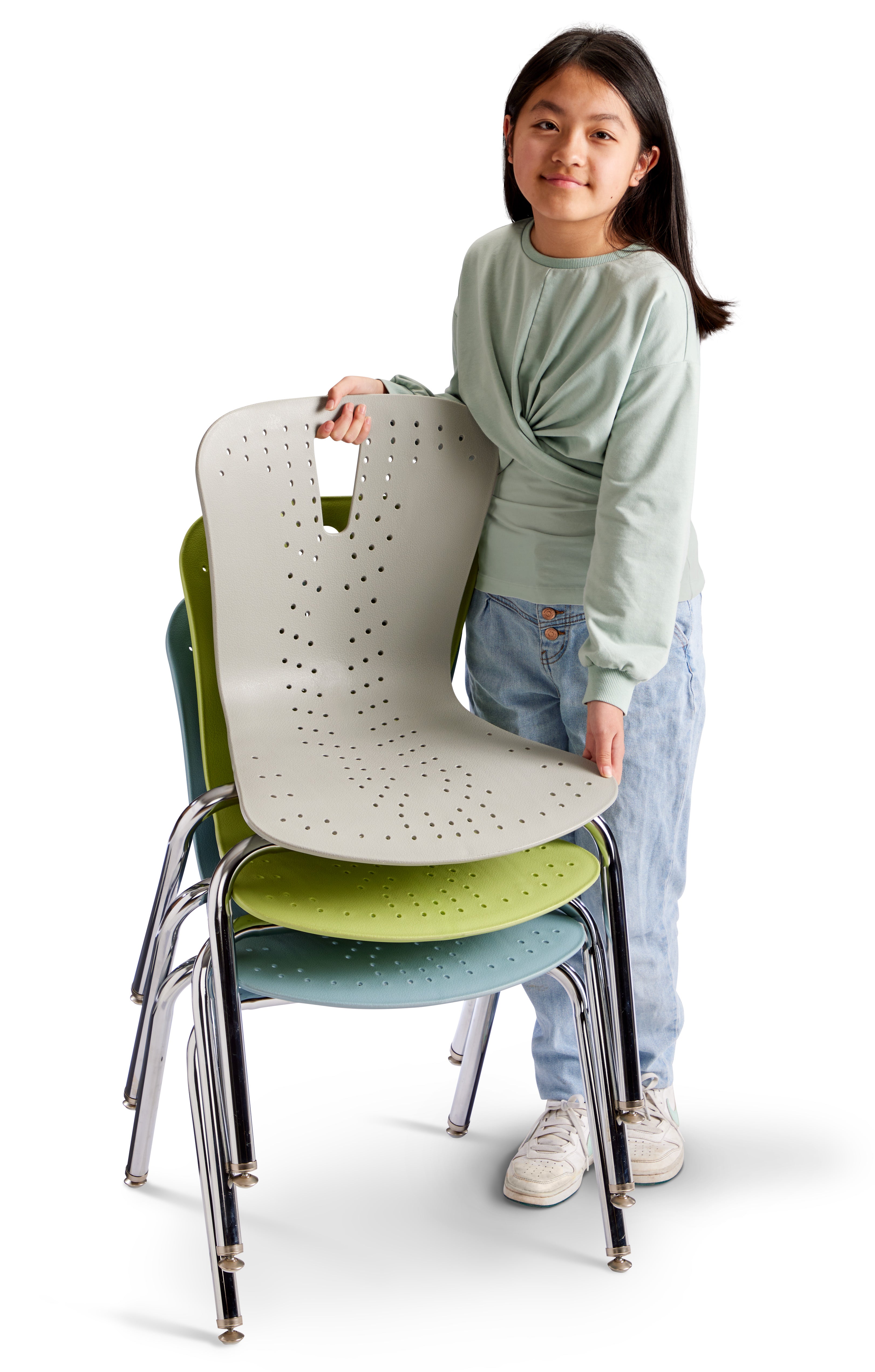 Berries® Flow Chair - 18" Seat Height - Gray