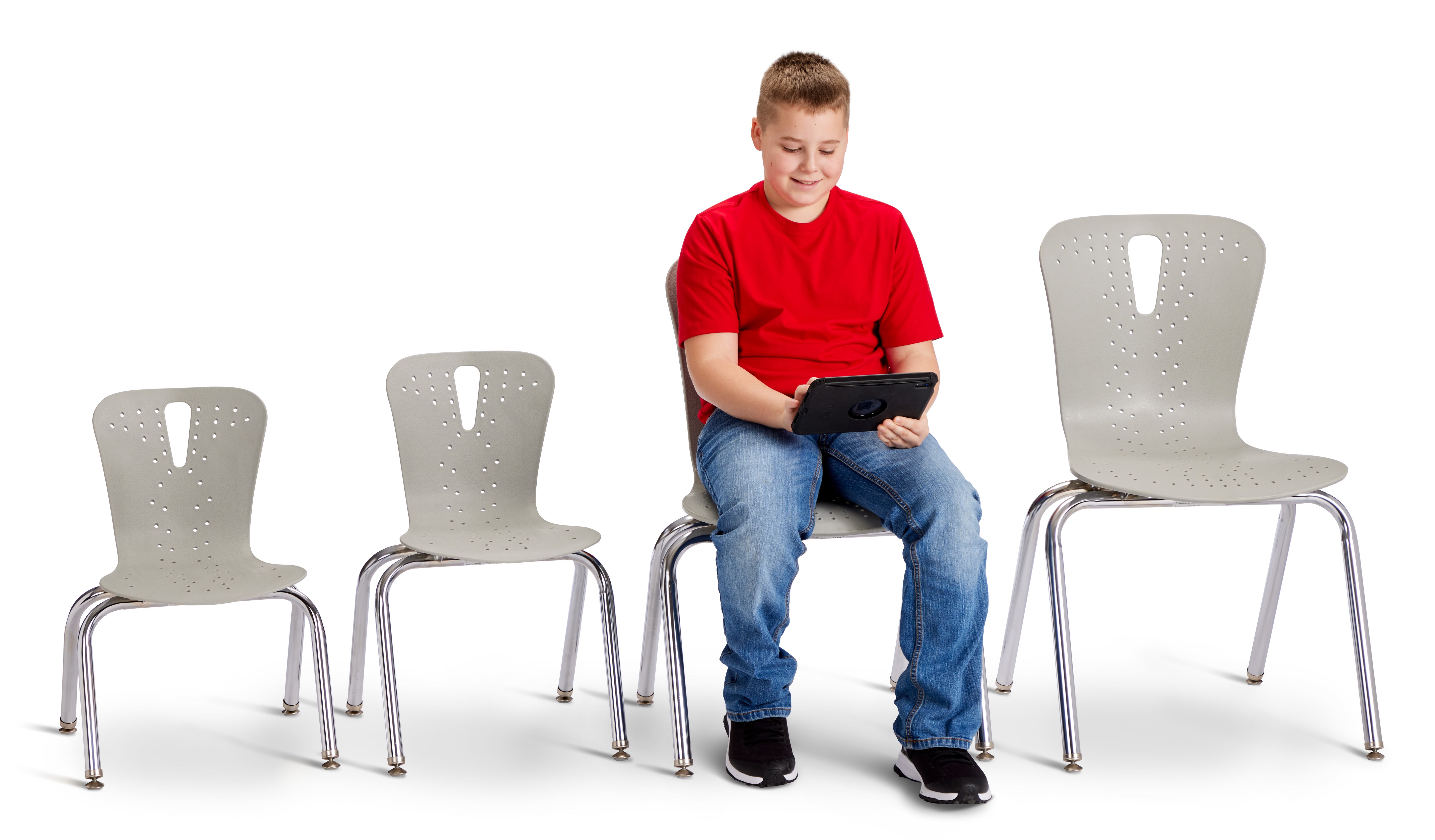 Berries® Flow Chair - 18" Seat Height - Gray