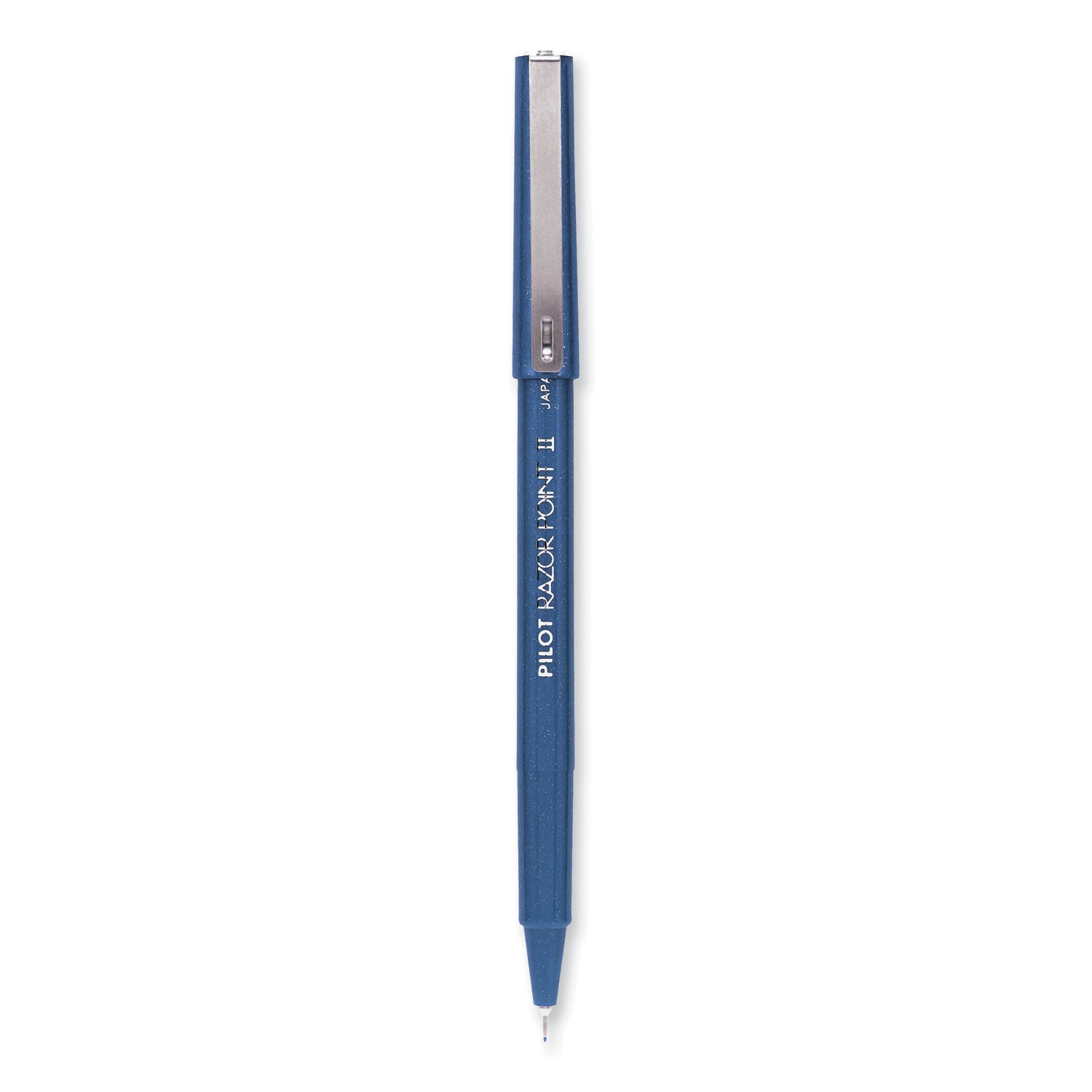 Pilot Marker Pens - 0.3 mm Super Fine Pen Point - Blue Ink - Blue Plastic Barrel - Writing - 1 Dozen