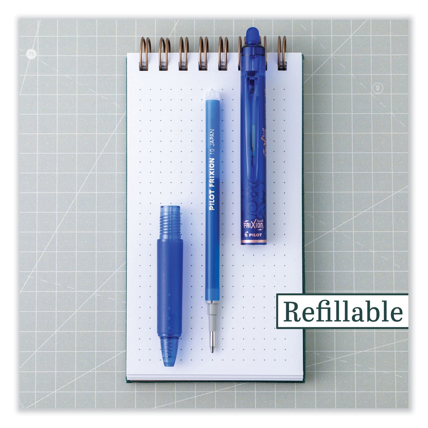 Pilot Erasable & Retractable Gel Pen - 1 mm Bold Pen Point - Refillable - Retractable - Erasable - Blue Ink - Gel-based - Writing, Document - 1 Dozen