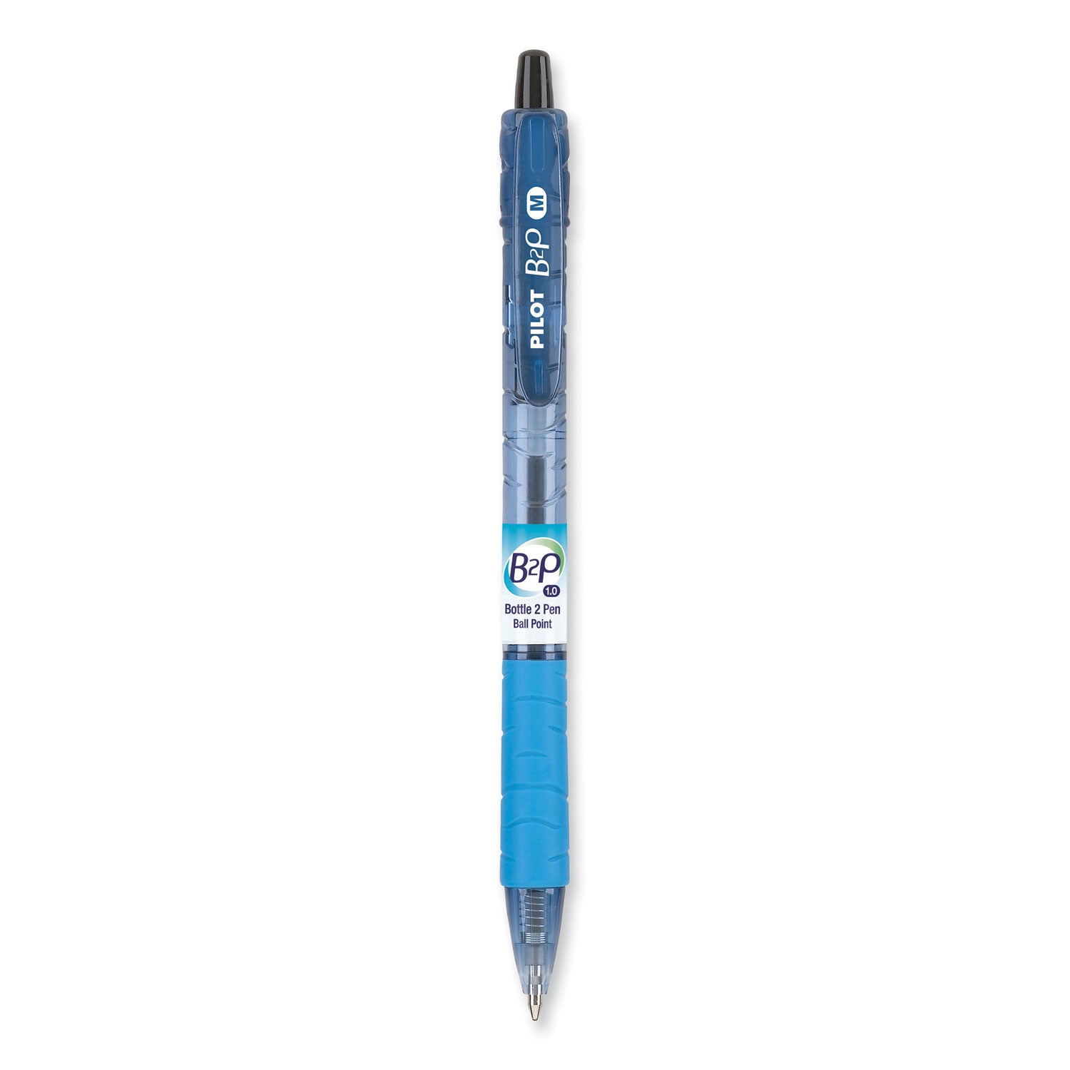Pilot Med-Point Ballpoint Pens - 1 mm Medium Pen Point - Refillable - Retractable - Black Ink - Gel-based - Plastic Barrel - 1 Dozen