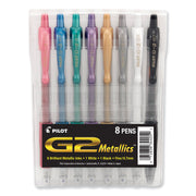 G2 Premium Gel Ink Retractable Pens, 0.7 mm Fine Point, Pink/Blue/Green/Purple Ink, Pigment-Based, 8 Pack