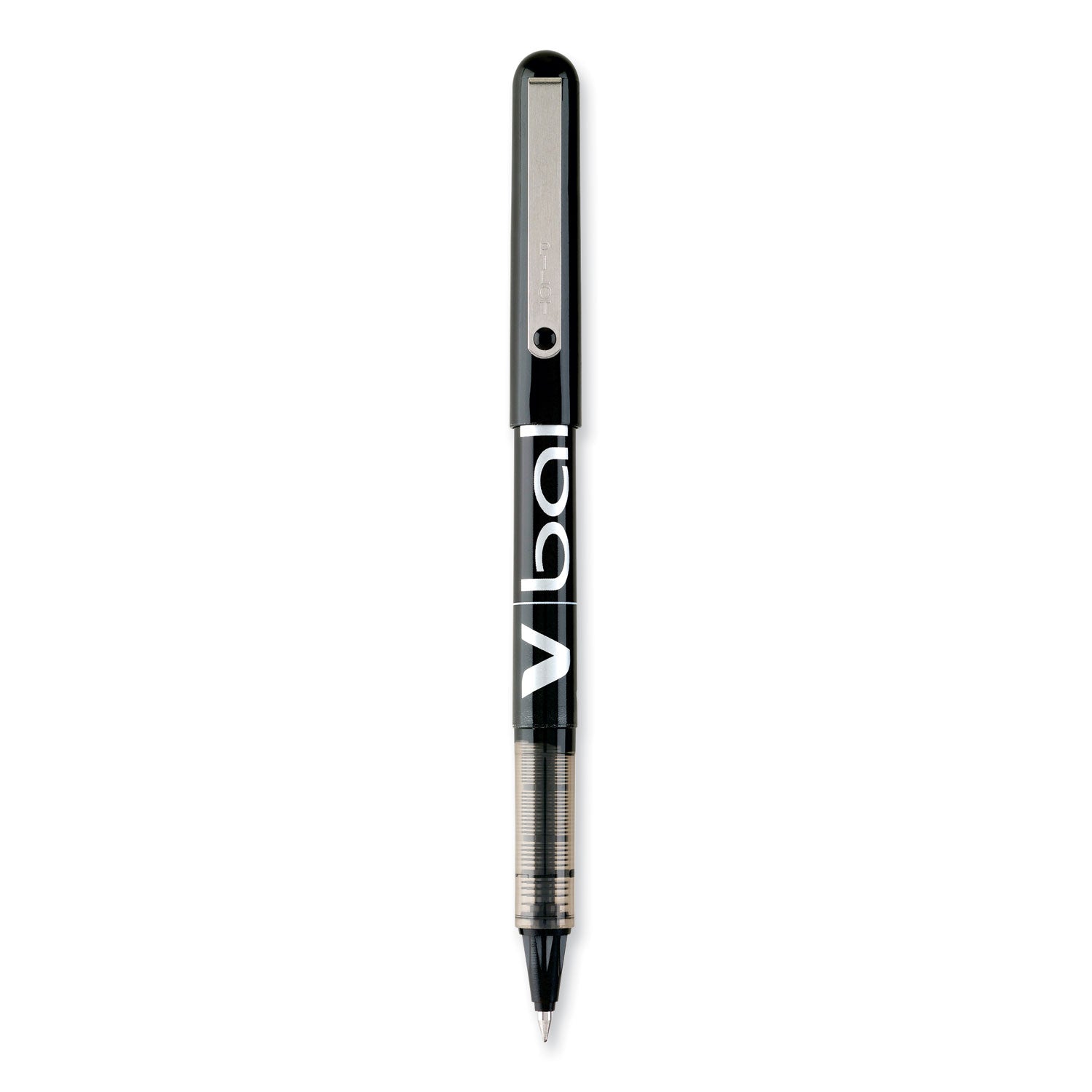 Pilot Vball Liquid Ink Pens - 0.5 mm Fine Pen Point - Black Ink - Black Barrel - 1 Dozen
