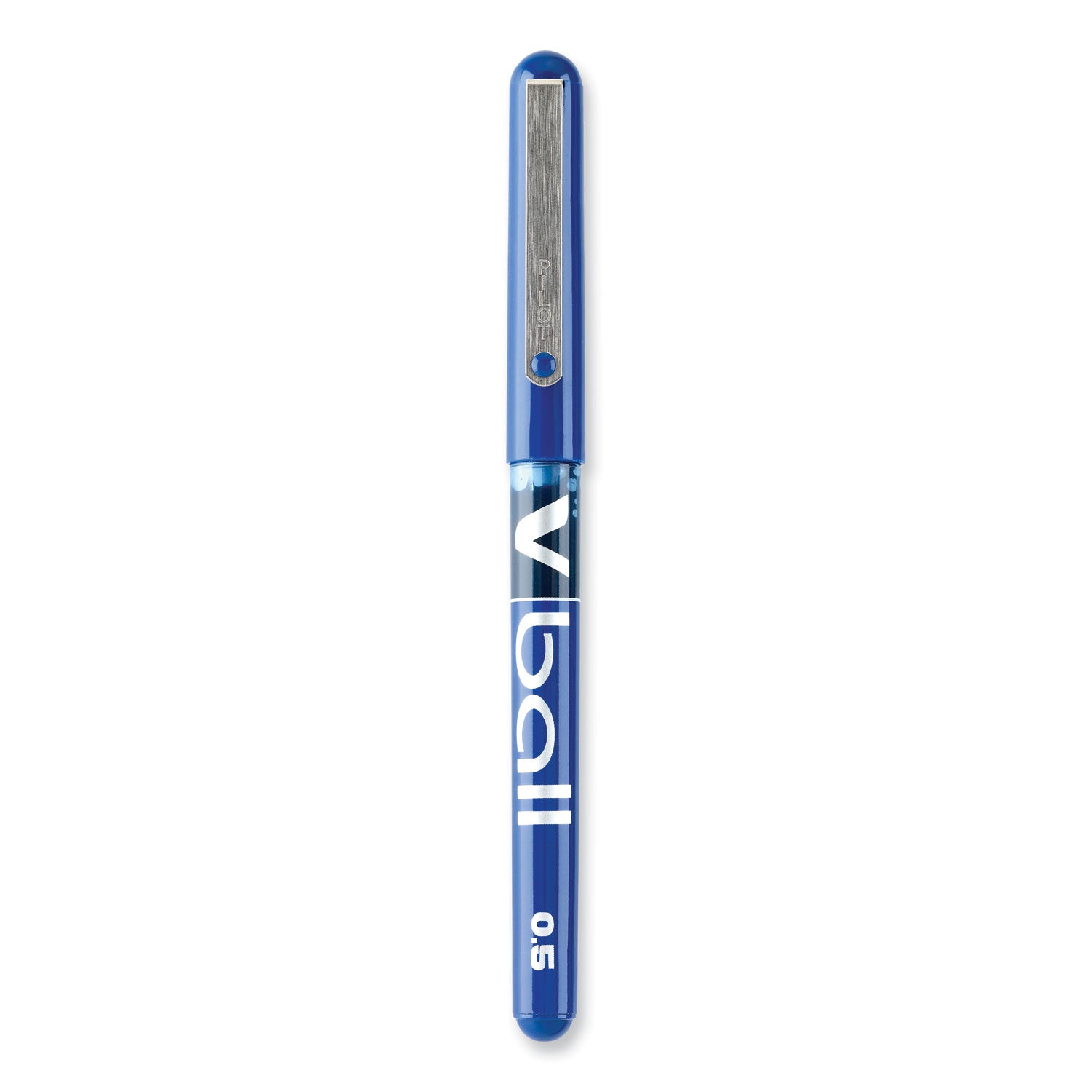 Pilot Vball Liquid Ink Pens - 0.5 mm Fine Pen Point - Blue Ink - Blue Barrel - 1 Dozen