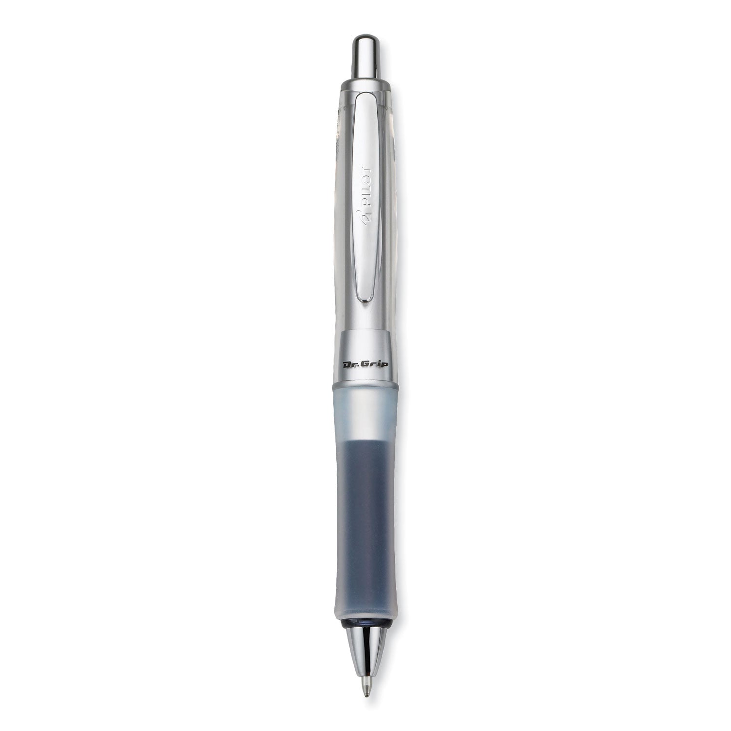 Pilot Dr. Grip Center of Gravity Retractable Ballpoint Pens - 1 mm Medium Pen Point - Refillable - Retractable - Black Ink - Clear Barrel - 1 Each