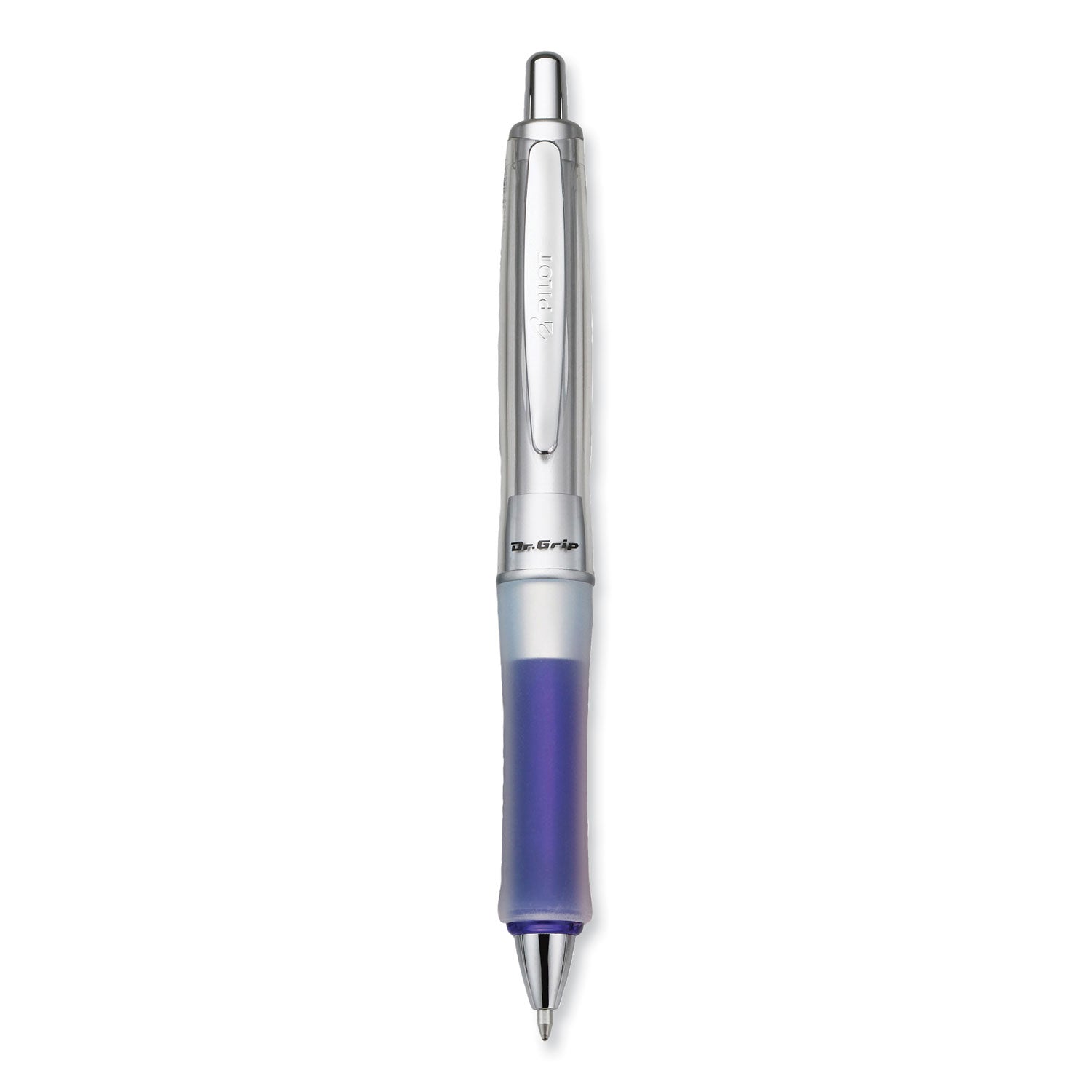 Pilot Dr. Grip Center of Gravity Retractable Ballpoint Pens - 1 mm Medium Pen Point - Refillable - Retractable - Black Ink - Blue Barrel - 1 Each