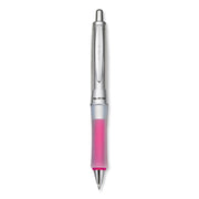 Pilot Dr. Grip Center of Gravity Retractable Ballpoint Pens - 1 mm Medium Pen Point - Refillable - Retractable - Black Ink - Pink Barrel - 1 Each