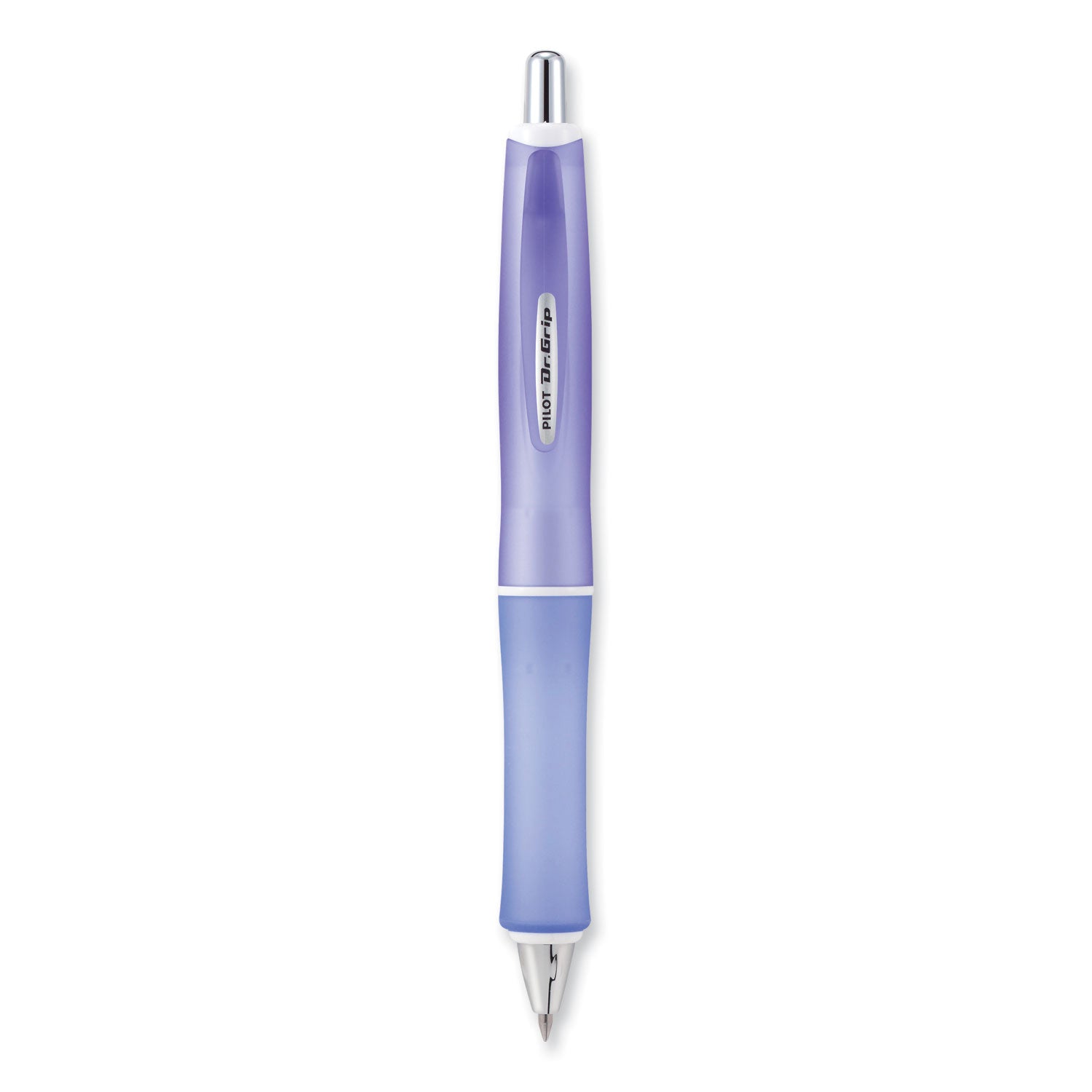 1 mm Pen Point - Retractable - Black Ink - Frosted Purple Barrel - 1 Pack