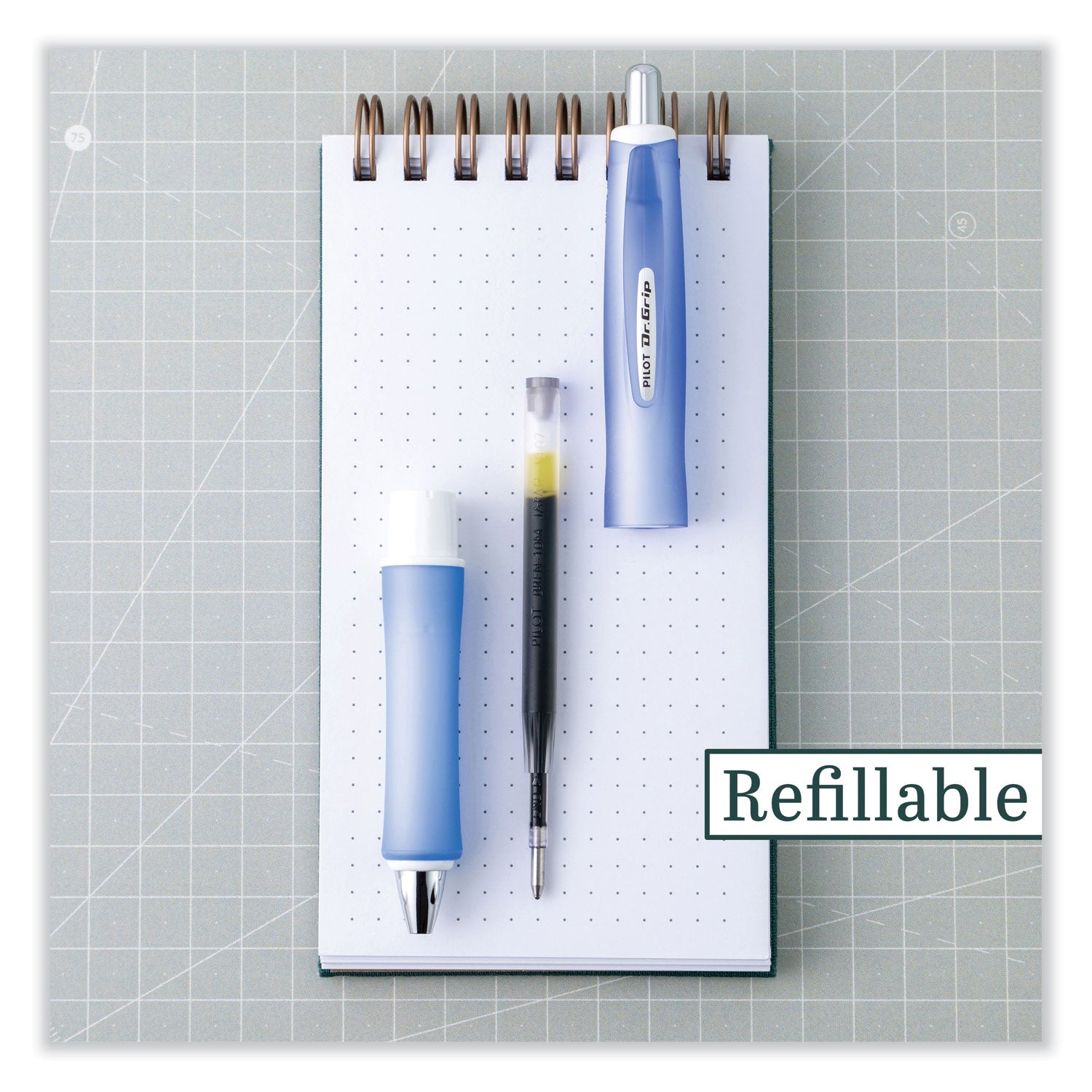 1 mm Pen Point - Retractable - Black Ink - Frosted Purple Barrel - 1 Pack