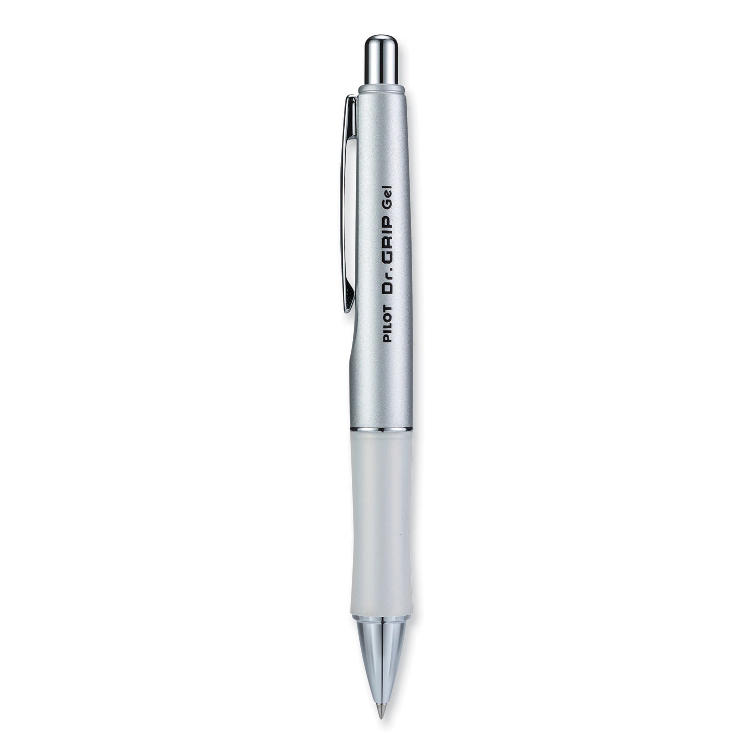Pilot Dr. Grip Retractable Gel Rollerball Pens - 0.7 mm Fine Pen Point - Refillable - Retractable - Black Ink - Gel-based - Platinum Barrel - 1 Each