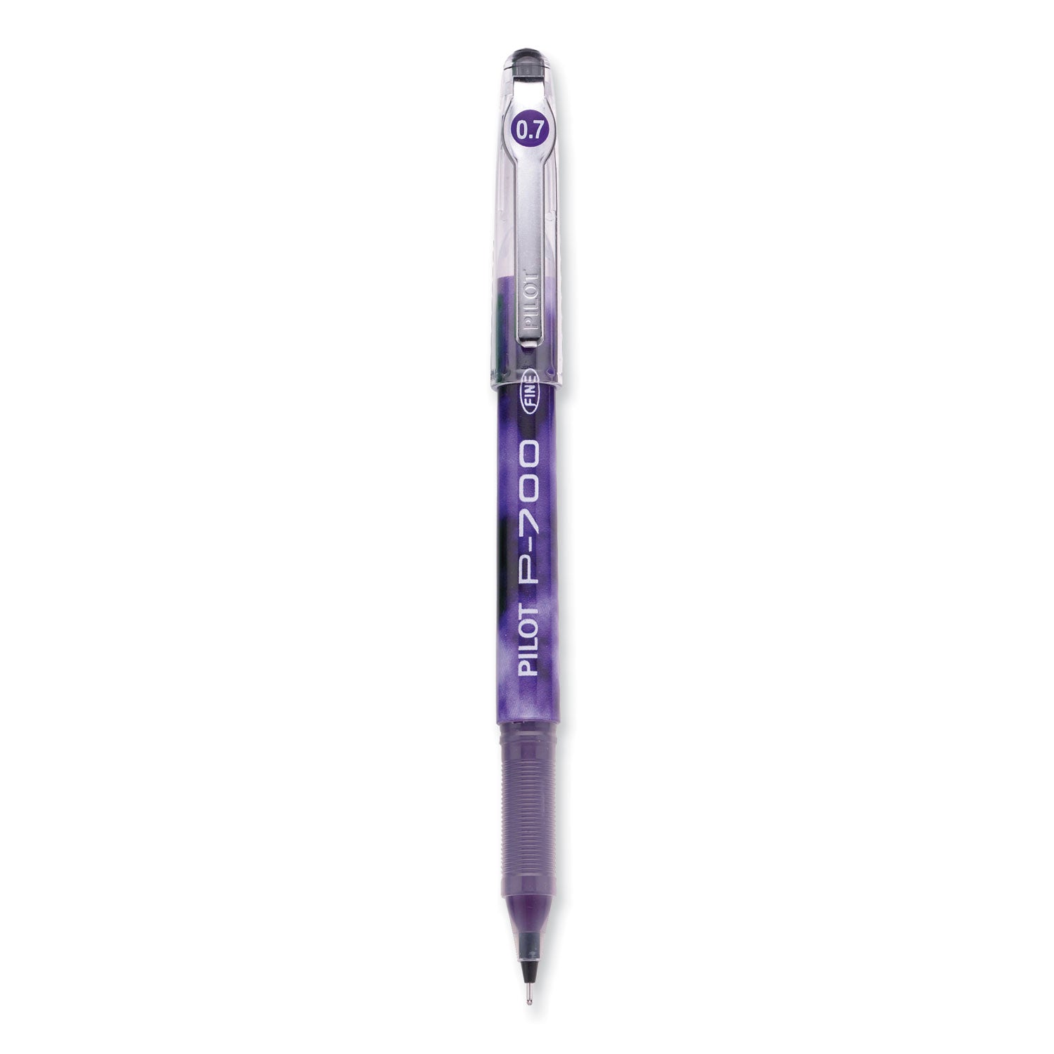 0.7 mm Fine Pen Point - Purple Ink - Gel-based - Purple Barrel - 1 Dozen