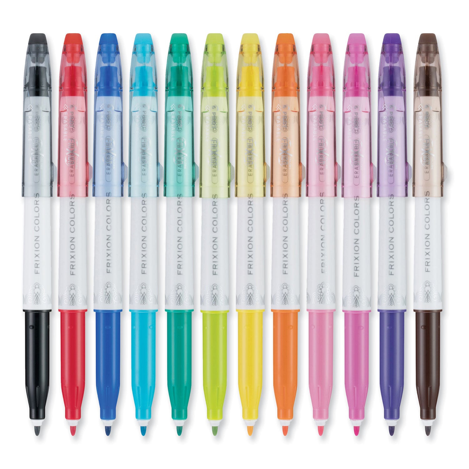Pilot Marker Pens - Bold Marker Point - Erasable - Assorted Ink - 12 / Pack