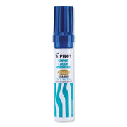 Pilot Super Color Jumbo Refillable Marker - 10 mm Jumbo Chisel Marker Point - Refillable - Blue Ink - 1 Each