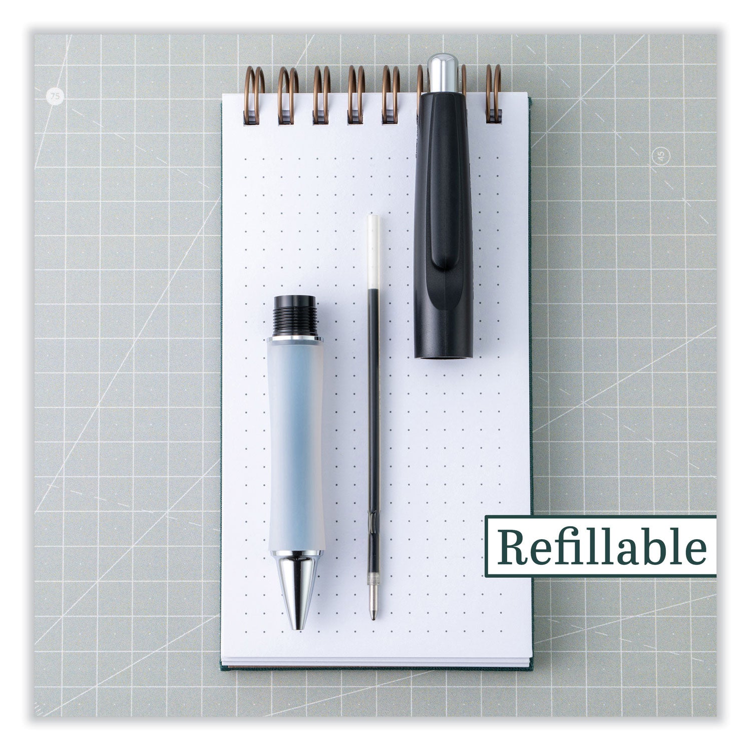 Pilot Retractable Pen Refills - 1 mm , Medium Point - Blue Ink - 2 / Pack