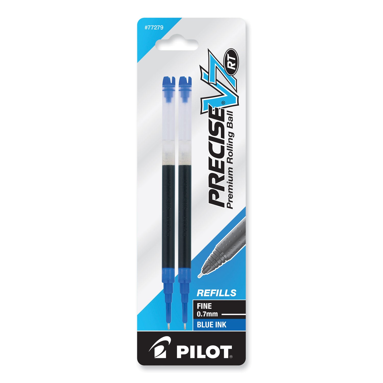 Pilot Precise V7 RT Premium Rolling Ball Pen Refills - 0.70 mm , Fine Point - Blue Ink - 1 Pack