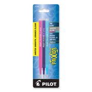 Pilot Erasable Gel Ink Pen Refills - 0.70 mm , Fine Point - Purple, Pink, Turquoise Ink - Wear Resistant, Tear Resistant, Eco-friendly, Smooth Writing - 3 / Pack