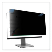 3M Privacy Screen Filter Black - For 24" Widescreen LCD Monitor - 16:10 - Scratch Resistant, Fingerprint Resistant - Anti-glare
