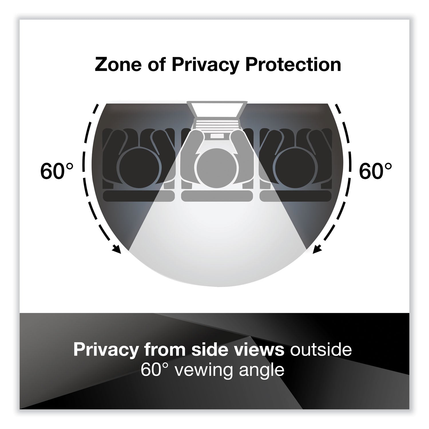 3M Privacy Screen Filter Black - For 23" Widescreen LCD Monitor - 16:9 - Scratch Resistant, Fingerprint Resistant - Anti-glare - 1