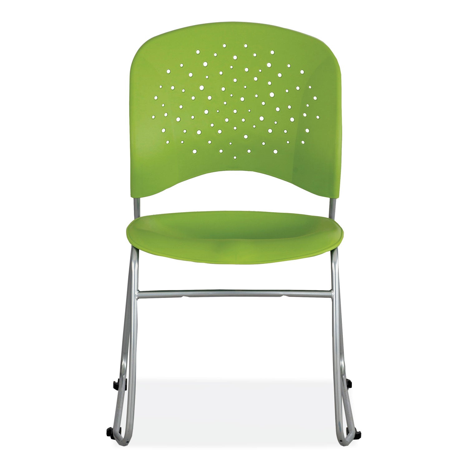Reve Sled Chair Green 2E