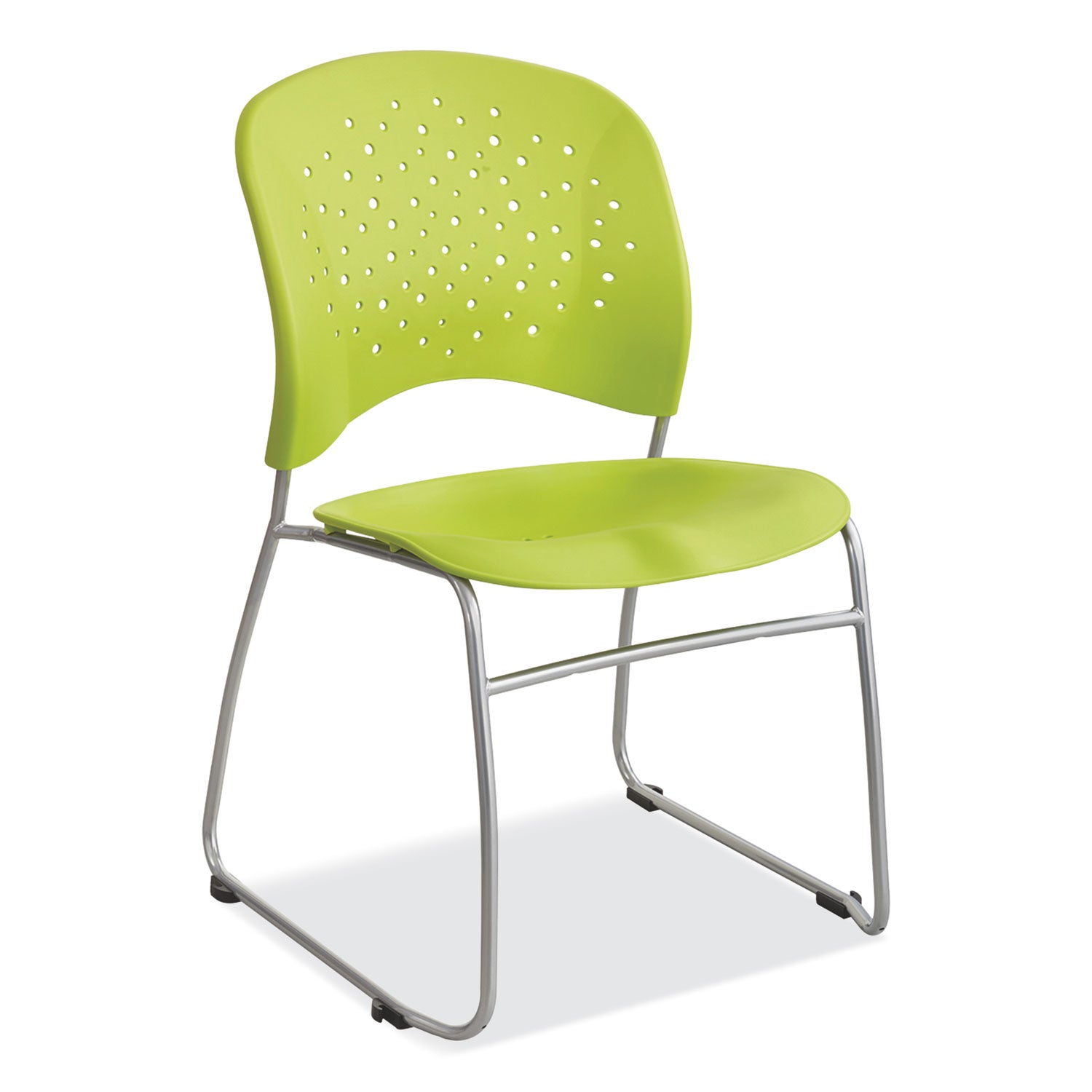 Reve Sled Chair Green 2E