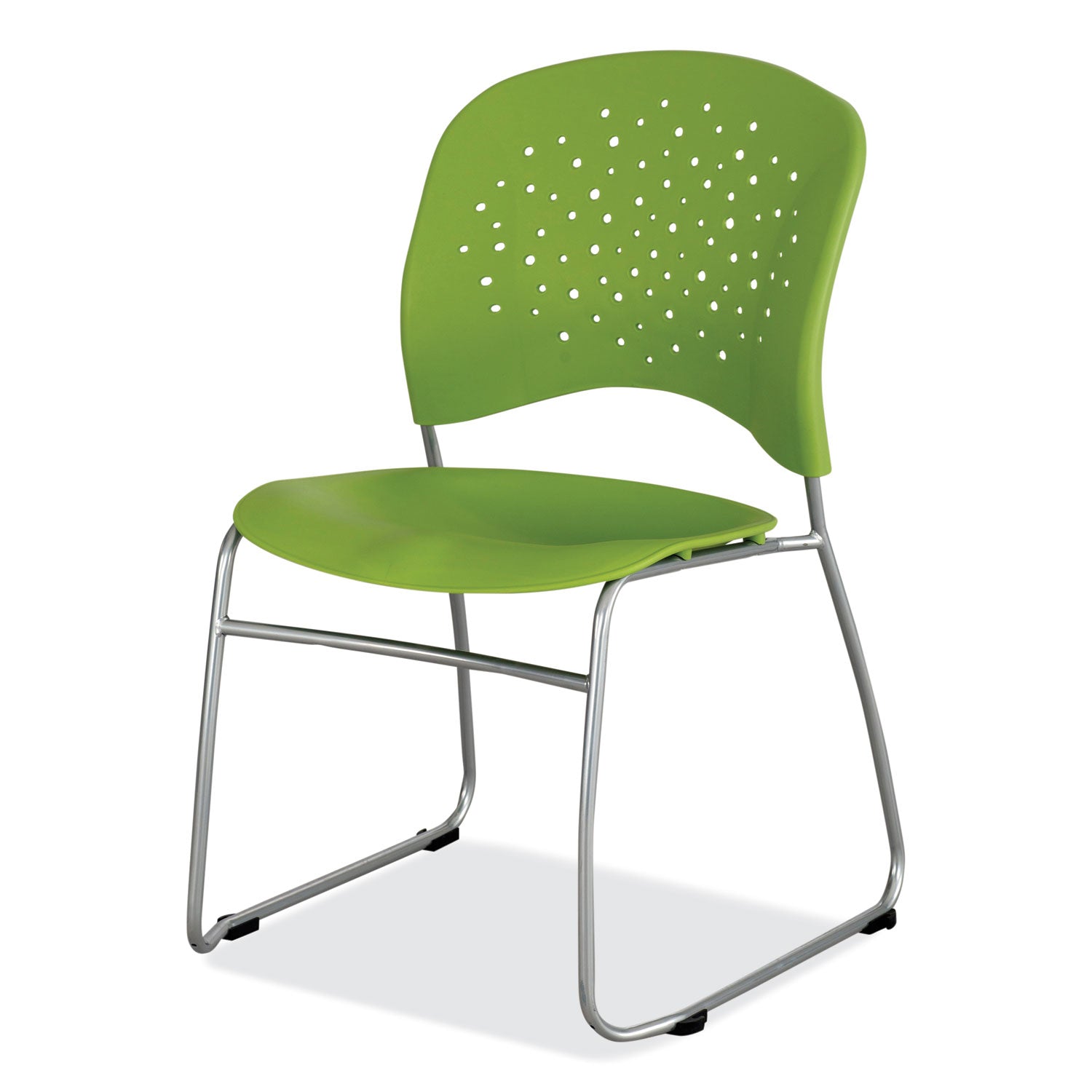 Reve Sled Chair Green 2E