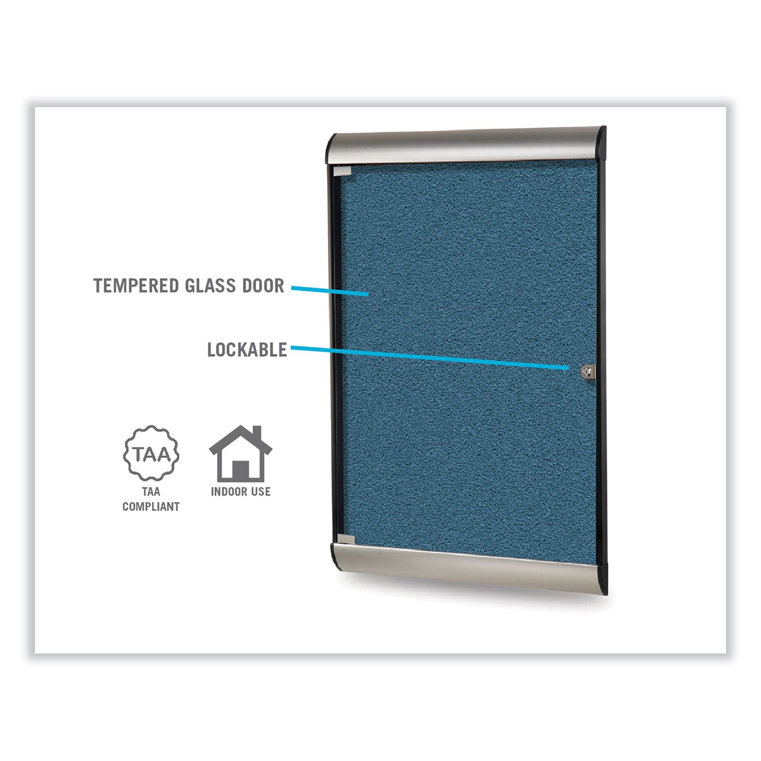 42.13" Board Height x 27.75" Board Width - Ivory Vinyl Surface - Aluminum Frame - 1 Each