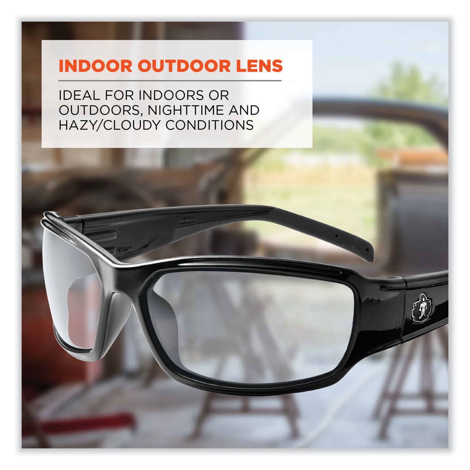 Recommended for: Indoor/Outdoor - Eye Protection - Black - Durable, Bendable Frame, Flexible Frame, Break Resistant, Non-Slip Temple, Rubber Tipped Temples, Slip Resistant, Anti-scratch, UV Resistant, Polarized, Anti-glare, ... - 1 Each