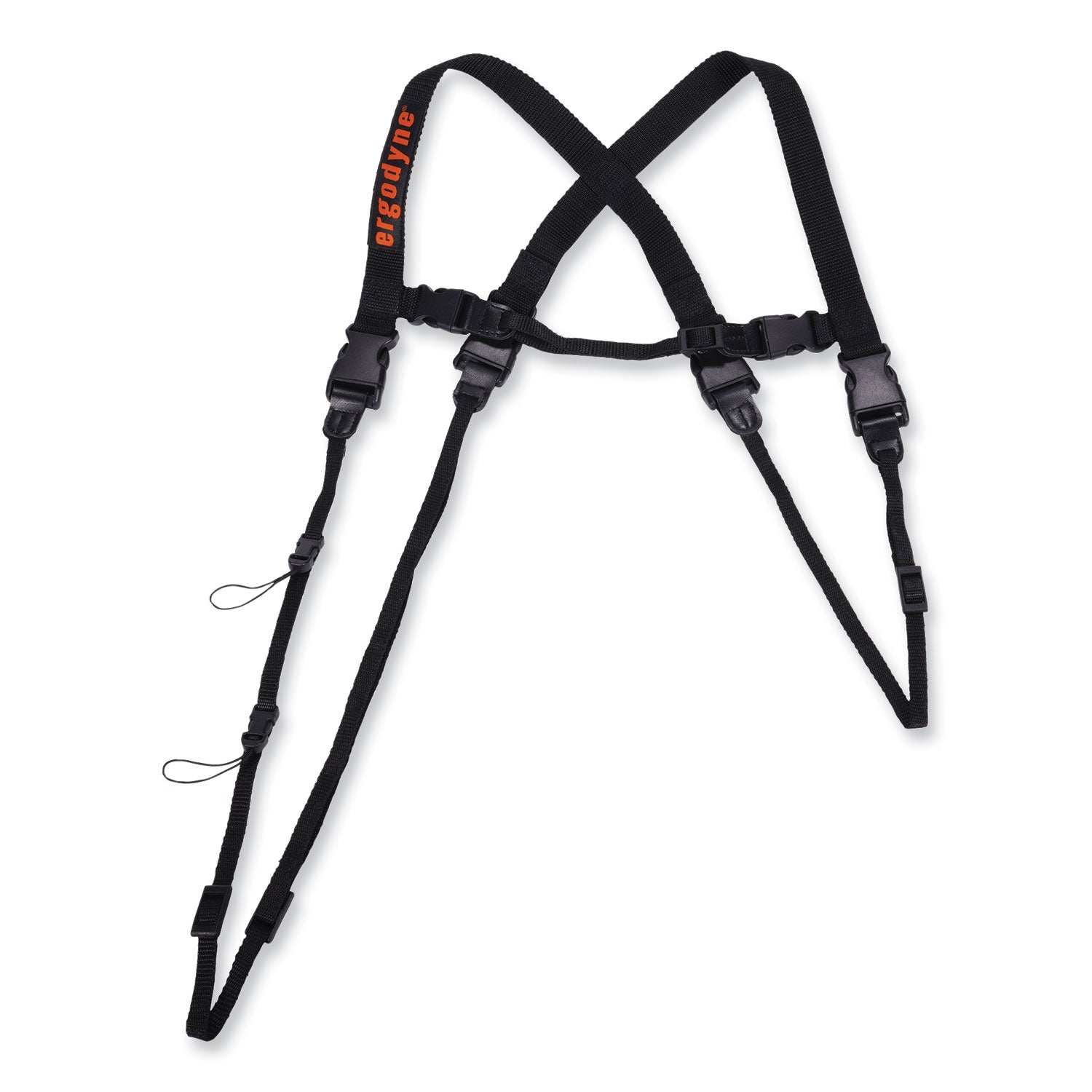 Ergodyne 3132 Barcode Scanner Harness + Lanyard - Large (L) - Loop Attachment - 1.5" Height x 3.3" Width x 8" Length - Black - 1 Each